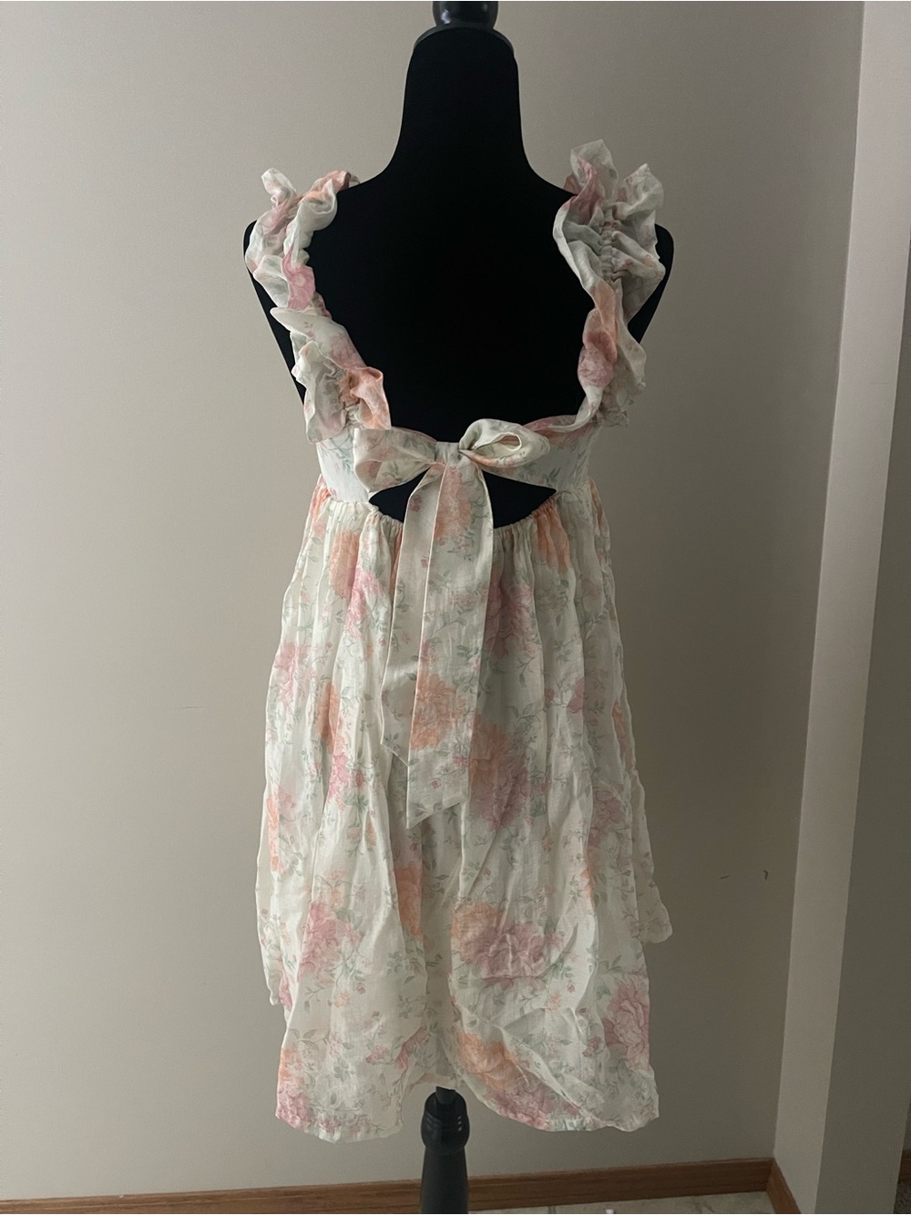 H&M Floral Ruffle Strap Mini Dress - Picture 2 of 6